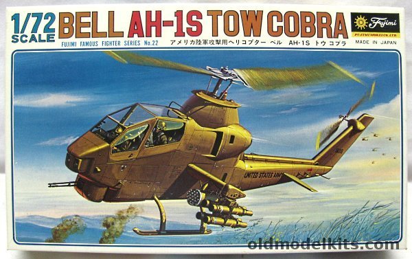 Fujimi 1/72 Bell AH-1S TOW Cobra - US Army, 7A22 plastic model kit